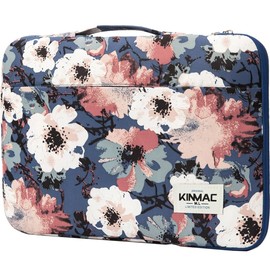 Kinmac 360° Fully Padded Water Resistant Laptop Sleeve Case for MacBook Pro 14" 13.5"-14" (Camellia)