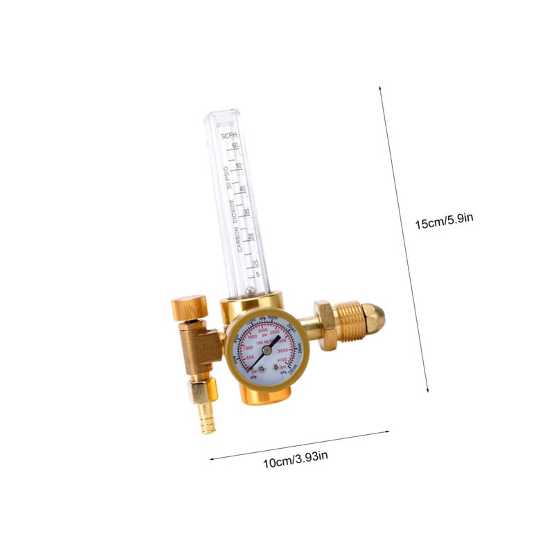 TEHAUX Argon Gas Measuring Tester Regulator for Tig Welding Lightweight