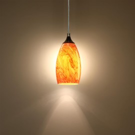 Glass Pendant Light Fixtures 2 Pack Mini Hanging Kitchen Island Lighting Shade Farmhouse Hand Blow Lighting Fixture for Ceiling at Bar Dining Room Over Sink