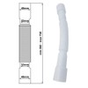 Universal Sewage Adjustable Flexible Sewerage Plastic Pipe 32/40mm x 32/40mm