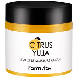 Farmstay Citrus Yuzu Vitalizing Moisturizing Cream, 2 pieces, 80g / 팜스테이 시트러스 유자 바이탈라이징 수분 크림, 2개, 80g