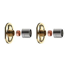 iBathUK | Pair of Wall Mounting Bar Shower Valve Easy Fix Brackets Kit SM99