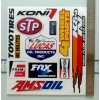 Autobahn Signs Motorsport Decal Set - Nascar - 4x4 -