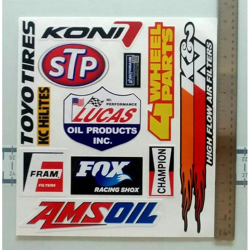 Autobahn Signs Motorsport Decal Set - Nascar - 4x4 -