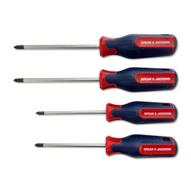 Spear & Jackson SD8PS 8 Piece Screwdriver Set, Red/Blue