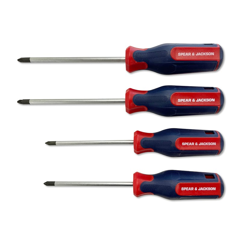 Spear & Jackson SD8PS 8 Piece Screwdriver Set, Red/Blue