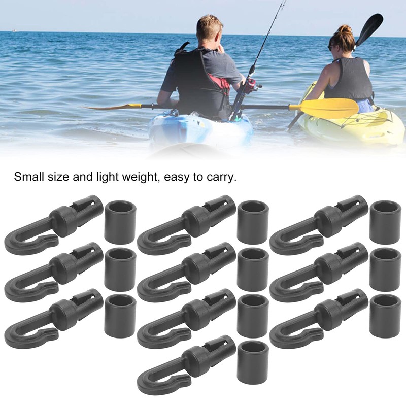 Entatial Shock Cord Hooks, Pack of 10 Bungee Shock Cord