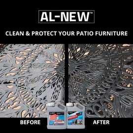 AL-NEW Aluminum Restoration Cleaning Solution Protect | Clean & Protect Patio Furniture, Stainless Steel, & Other Household Metal Surfaces (16oz.)