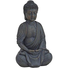 Boltze Buddha Figurine Sitting Height 20 cm Resin Statue Feng Shui Decoration Gift Idea Indoor Outdoor 1020235