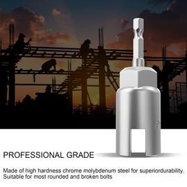 2 Pack 1/4" Hex Shank，Power Wing Nut Driver Set,Slot Wing nuts Drill Bit Socket Wrenches Tools Set, Drills Bits for Panel Nuts screws eye C hook bolt (2 Pack 2 Size （12mm,18mm）)