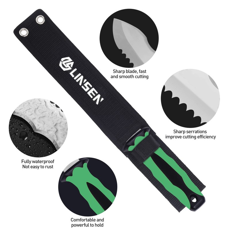PAXLINSEN Stainless Steel Garden Knife with 7.8" Blade with New