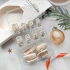 24Pcs Square Press on Nails Medium Coffin Fake Nails with
