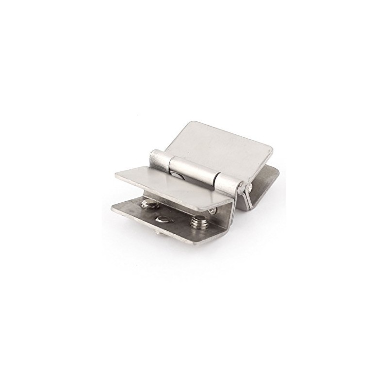 Sourcingmap Shower Door Metal Glass-to-Glass Clamp Clip Hinge for 8mm