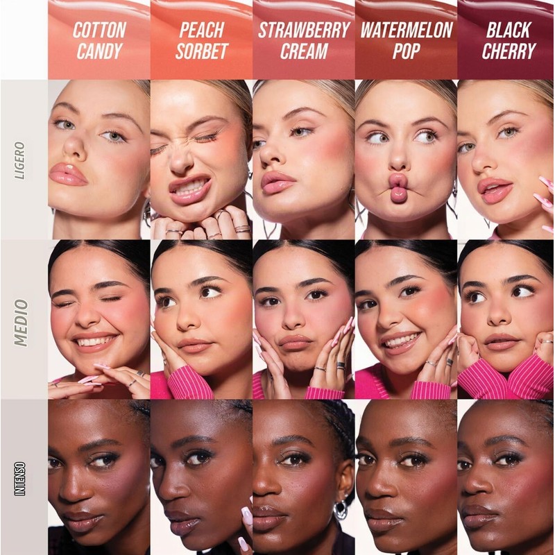 Rubor Líquido Huda Black Cherry 0,15 fl oz – Brillo