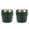 Zenbo 4 oz Espresso/Coffee Cups, Ceramic-Lined Double Wall Vacuum Insulated