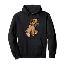 Border Terrier Stuffed Animal Dog Pullover Hoodie