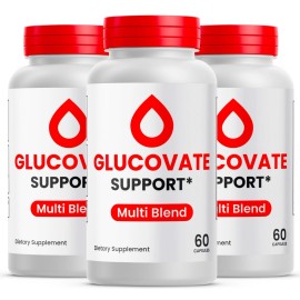 Glucovate Blood Support-Daily Balance and Overall Wellness - 180 Capsules 3 Pack