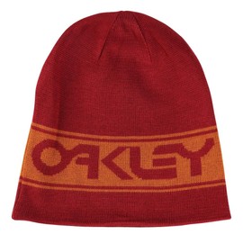 Oakley Men's Thermonuclear Protection Reversible Beanie Hat, Red iron