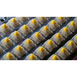 Gateron Hand Lubed and Filmed Gateron KS-3 Milky Yellow Pro Linear Switches (70Ct)