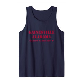 Gainsville Alabama Koordinaten Souvenir Tank Top