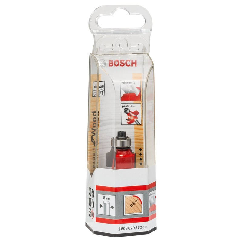 Bosch 2608629372 Rounding Router Bit"Expert" 8mmx18, 7mmx55mm
