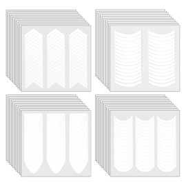 40 Sheets French Tip Nail Stickers Self-Adhesive French Manicure Strips White Nail Guides Strips Decals for DIY Manicure Art Professional and Home Use(1620pcs)