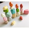 Colorful Stacking Stone Building Blocks Educational Toys Cognitive Old People