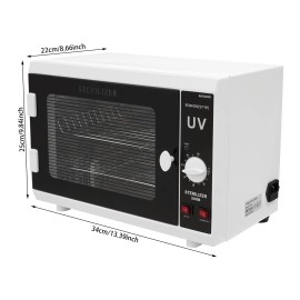 Ozone + UV Sterilizer Cabinet Beauty Salon Lab Dental Disinfection Box 110V 12L
