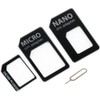 3 in 1 Set Nano SIM Card Adapter Nano to