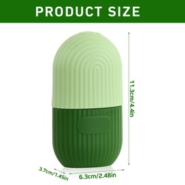 Ice Roller for Face,Eyes,and Neck - Reusable Ice Roller - Instant Cooling and Puffiness Reduction - Face Roller for Puffiness - Eye Roller for Wrinkles - Natural Skincare Tool (Green)