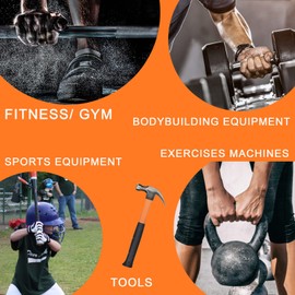 Autrends Grip Tape, 10FT Self Fusing Silicone Tape Rubber Grip Wrap for Pull Up Bars, Barbells, Dumbbells, Gym Equipment,Bike Handles, Orange