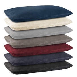 BaSaTex Twin Pack, Cashmere Touch Cushion Covers In 4 Sizes - Similar to Nicky Teddy Corals Fleece