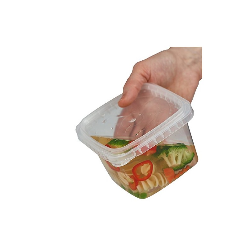 Clear Deli Food Storage Containers With Lids Tamper evident security