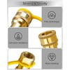 WMJNH 1/2 Inch Natural Gas Quick Connect Fittings Kit, Solid