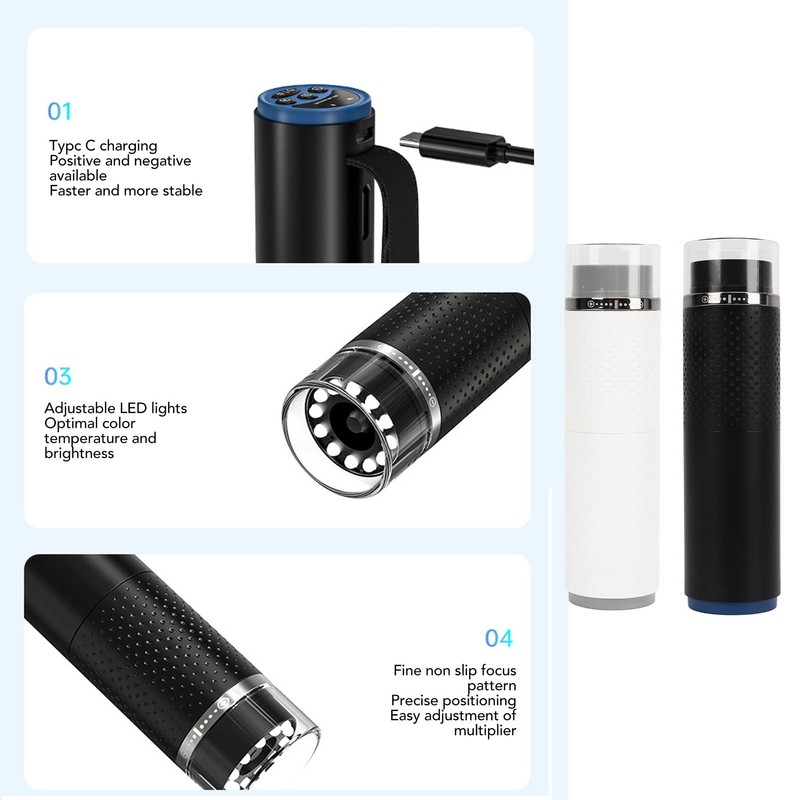 Wireless Digital Microscope 50X‑1000X Magnification WiFi HD Portable Handheld Pocket