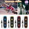 Electronic Whistle Handheld Electric Whistle with Lanyard SOS Light Flashlight
