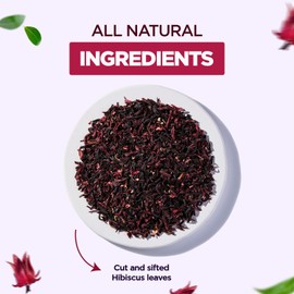 Organic Hibiscus Loose Flowers - Cut & Sifted, 16oz (1 lb) | 100% Pure Dried Hibiscus Flowers for Tea, Crafts & Wellness | Non-GMO, Caffeine-Free Herbal Tea Rich in Antioxidants | Loose Leaf Tea for Wellness, Relaxation, and Immune Support – Perfect for 