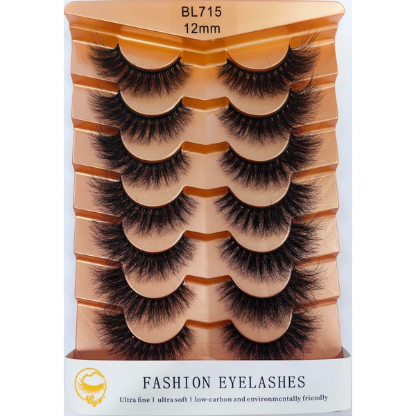 Fashion Eyelashes, Ultra Fine, Ultra Soft, Low-Carbon False Lashes, 7