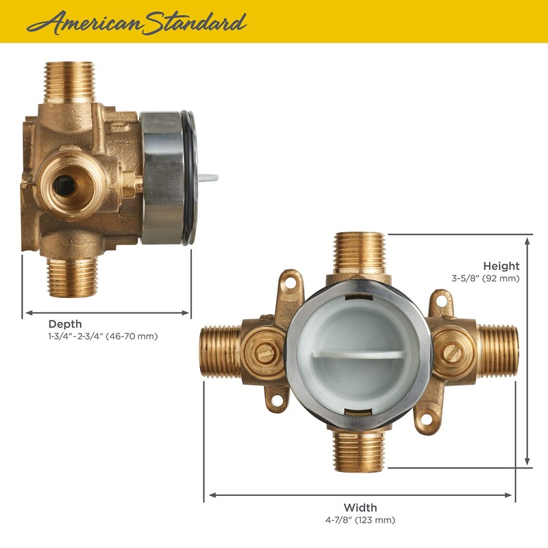 American Standard RU101SS Flash Shower Rough-in Valve with Universal Inlets