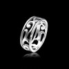 Materia Women's Ring Celtic 925 Sterling Silver Antique Wide German