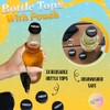 Night Cap College Safety Box – Coletero Reutilizable para Evitar Bebidas de Tiburón – Cubiertas Protectoras para Bebidas, Llaveros, Bolsa Superior par