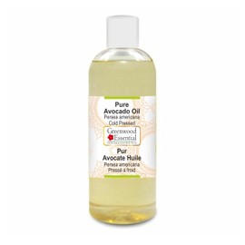 Greenwood Essential Pure Avocado Oil (Persea Americana) Natural Therapeutic Quality Cold Pressed 200 ml (6.76 oz)