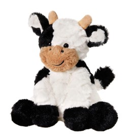 Dairy Cow Stuffed Animal Adorable Soft Plush Farm Animal Toy Great Birthday, White&Black, 9 inches