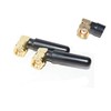 2.4Ghz 5GHz Omnidirectional Rubber Duck WiFi Bluetooth Antenna RP SMA Male Omni Directional Lightweight Dual-Band Antenna Right Angle (Fixed) Waterproof