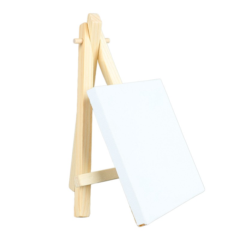10Pcs Mini Easel Stand 5.9in High 3.1in Wide Adjustable Slope