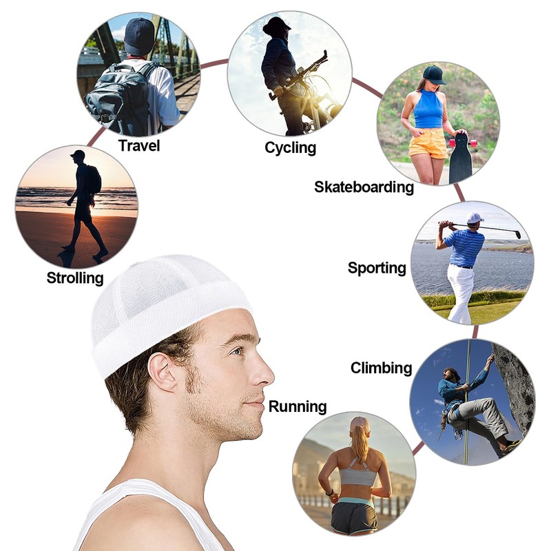 Enwokran Docker Cap Adjustable Sailor Hat UV Protection Docker Hat