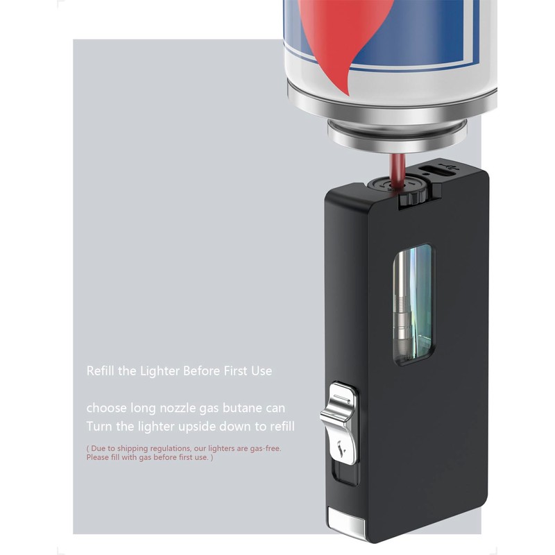 Cool Lighter Vintage Shake Lighters Gas Butane Refillable with Adjustable