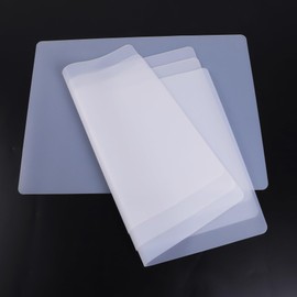 Clear Silicone Crafts Mats, Translucent, Non-Slip Heat Resistant, 11.8×15.7In, Resin Molds Silicone Liner for Jewelry, Playdough, Epoxy Resin, Glitter Slime, DIY Sheet, Nail Art, (4 Pack)