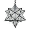 14'' Moravian Star Pendant Light Seeded Glass Star Lights with