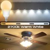 E12 A19 100W Equivalent LED Candelabra Light Bulbs 2700K Warm